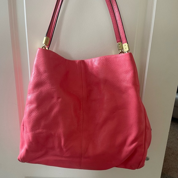 Coach Madison Phoebe Shoulder Bag, Coral Leather - Picture 1 of 6